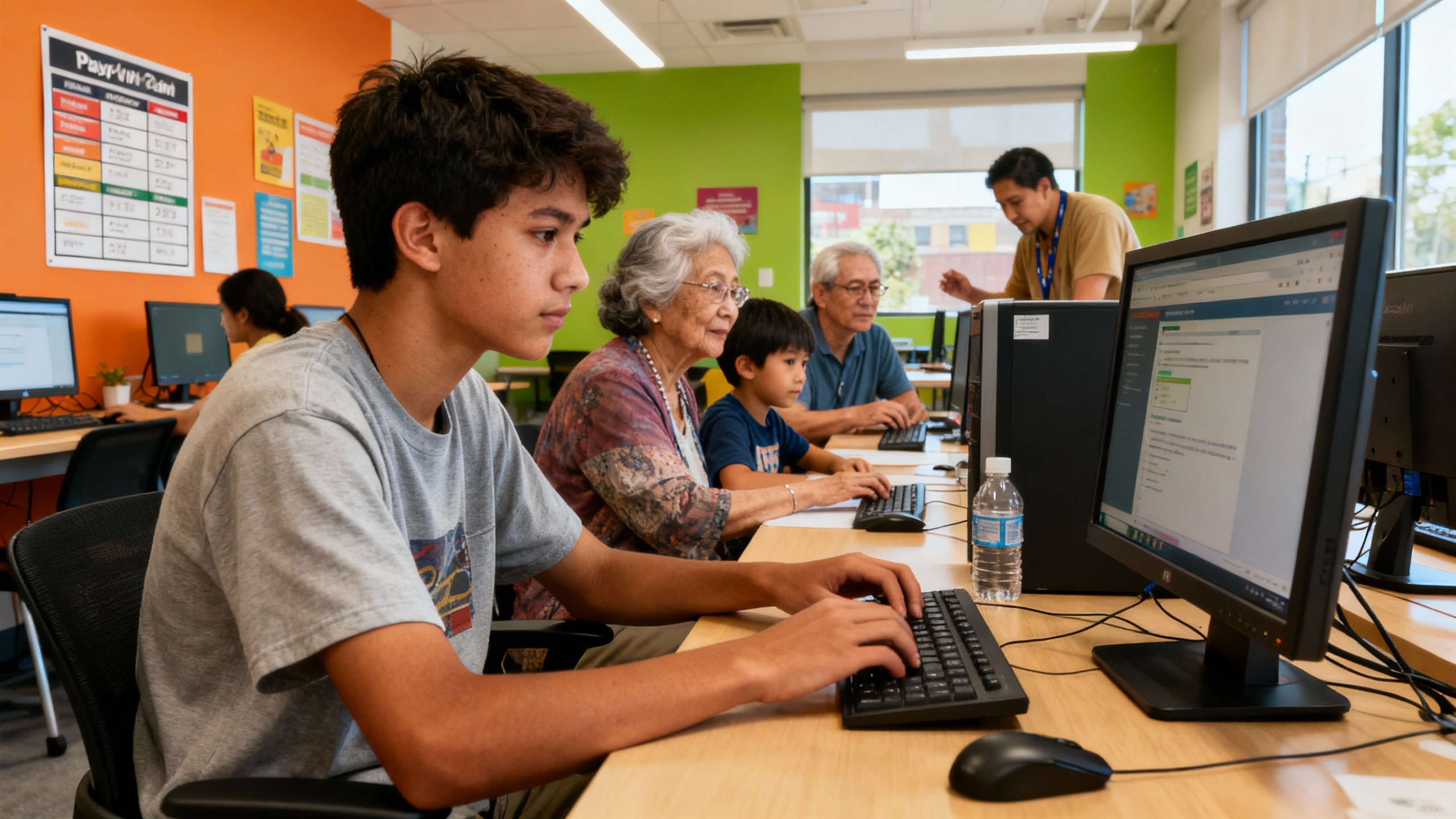 Community technology centers as age-equity spaces: Shared-cost models that eliminate age and income barriers simultaneously