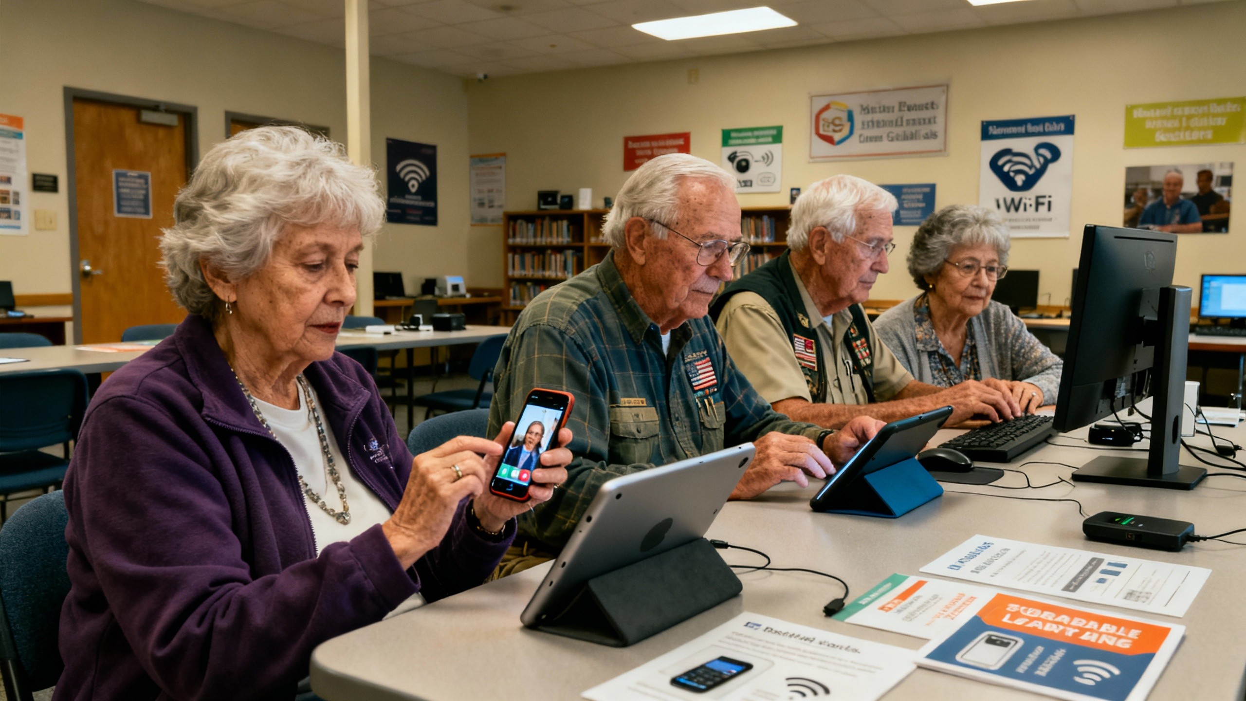 The gray digital divide: Cost-effective solutions for bringing older adults online without expensive technology infrastructure