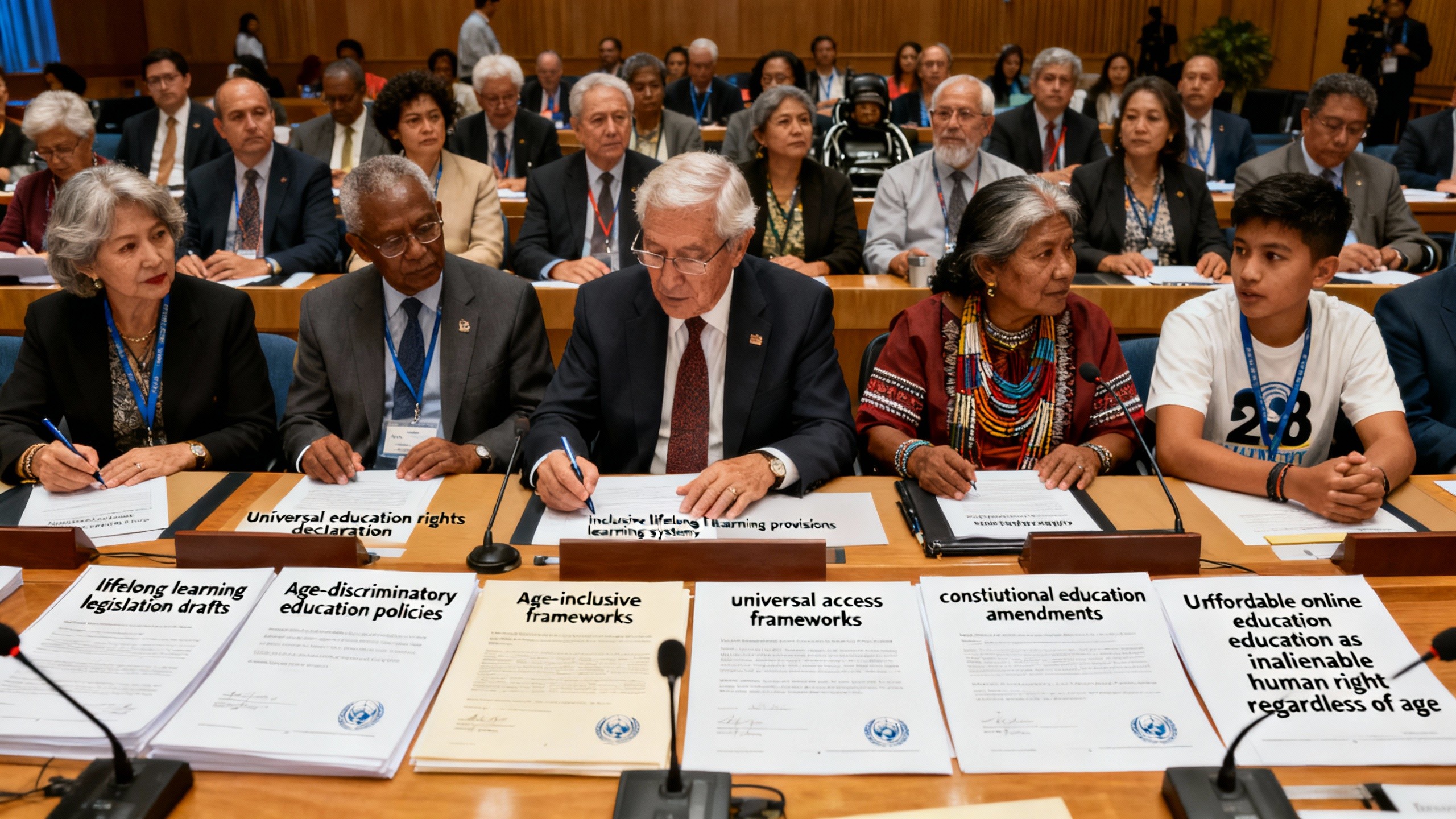 The mandatory retirement from learning myth: Policy frameworks that guarantee affordable lifelong online education as a human right