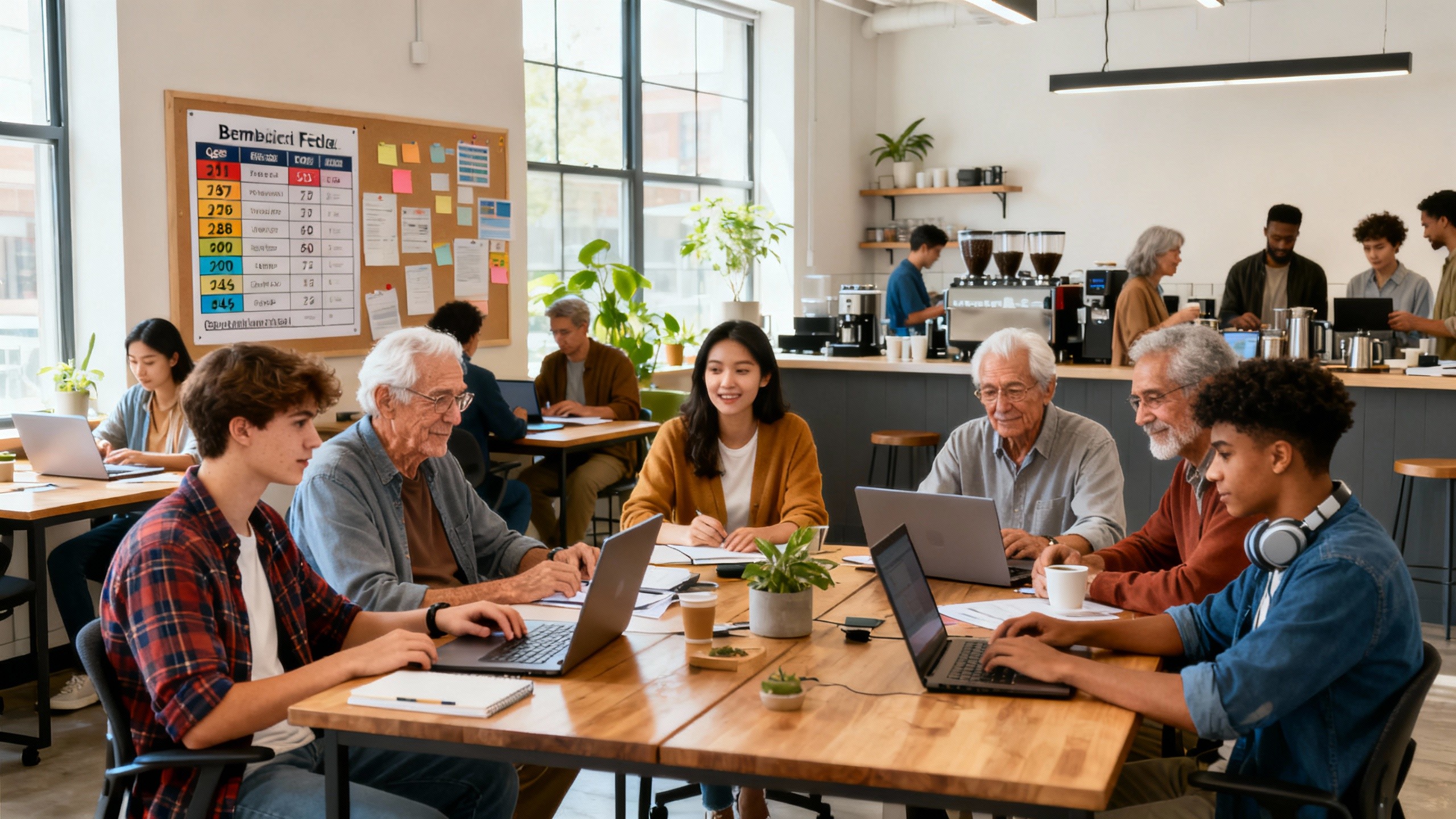 Multigenerational coworking learning spaces: Shared physical locations that reduce online education costs while building age-diverse communities